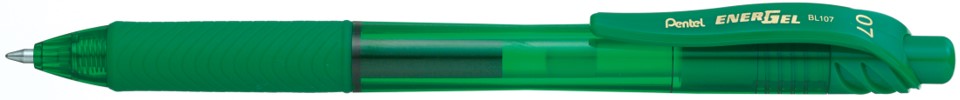 SP- PEN PENTEL ENERGEL-X BL107 GEL ROLLER RT0.7MM GREEN