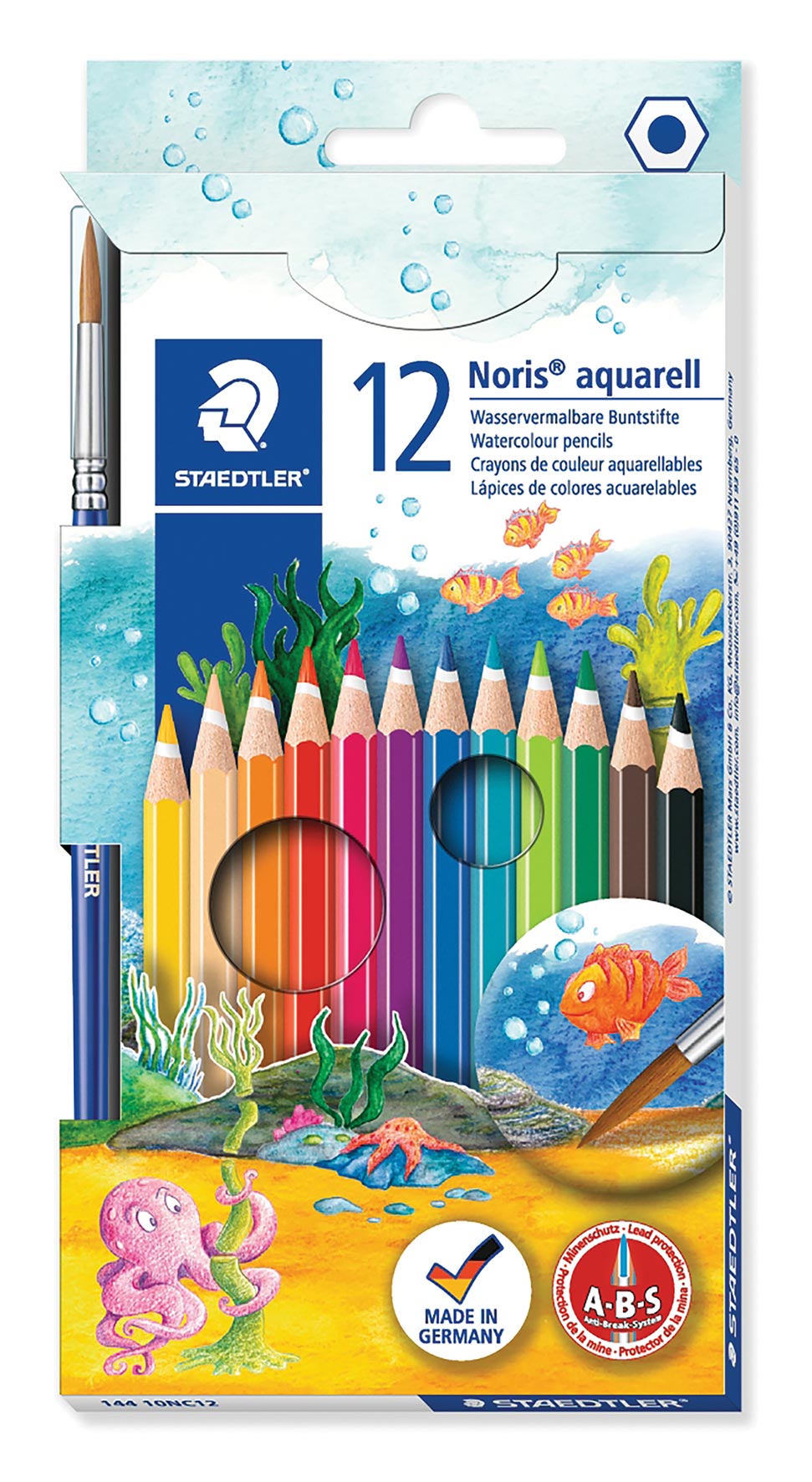 PENCIL COLOURED STAEDTLER NORIS AQUARELL PK12