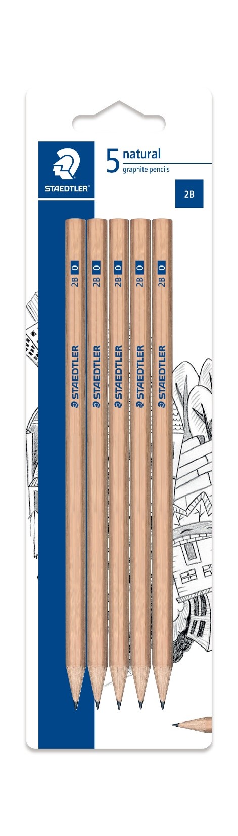 PENCIL LEAD STAEDTLER NATURAL 130 60N 2B CRD5