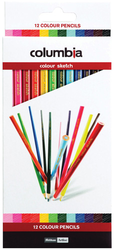 PENCIL COLOURED COLUMBIA COLOURSKETCH 12'S (X 10 PKTS)