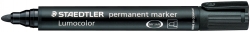 MARKER STAEDTLER 352 LUMOCOLOR PERMANENT BULLET BLACK BX10