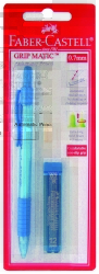 PENCIL MECHANICAL FABER-CASTELL GRIPMATE 0.5MM W/TWIST ERASER ASST