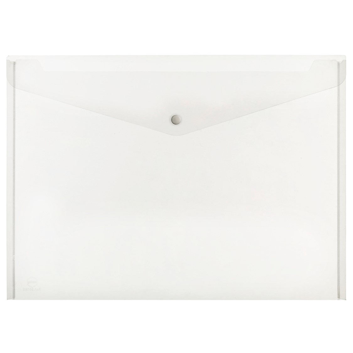 DOCUMENT WALLET MARBIG A3 BUTTON CLEAR