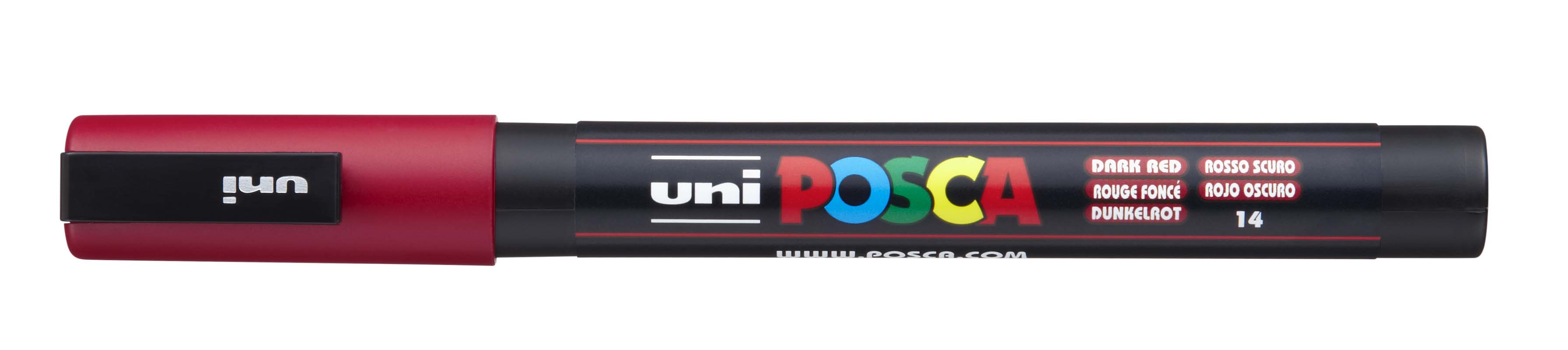 MARKER UNI POSCA PAINT PC3M FINE BULLET TIP DARK RED
