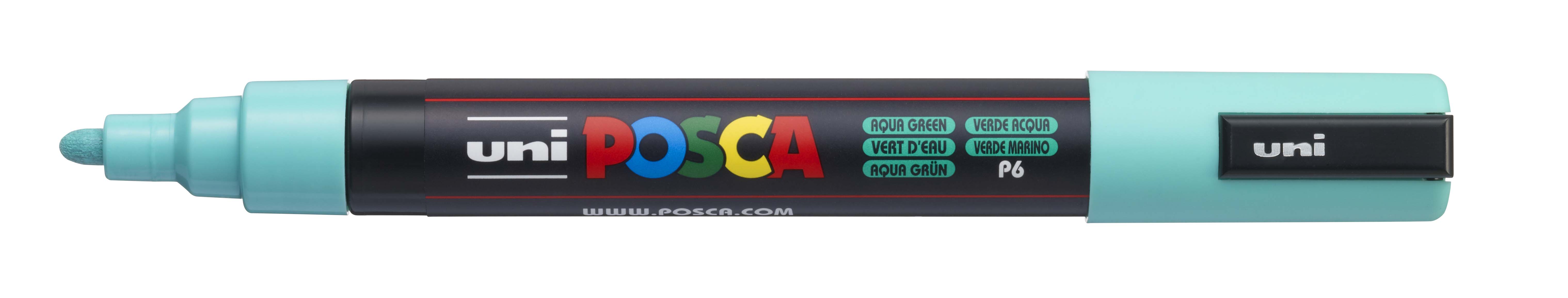 MARKER UNI POSCA PAINT PC5M MEDIUM BULLET TIP AQUA GREEN