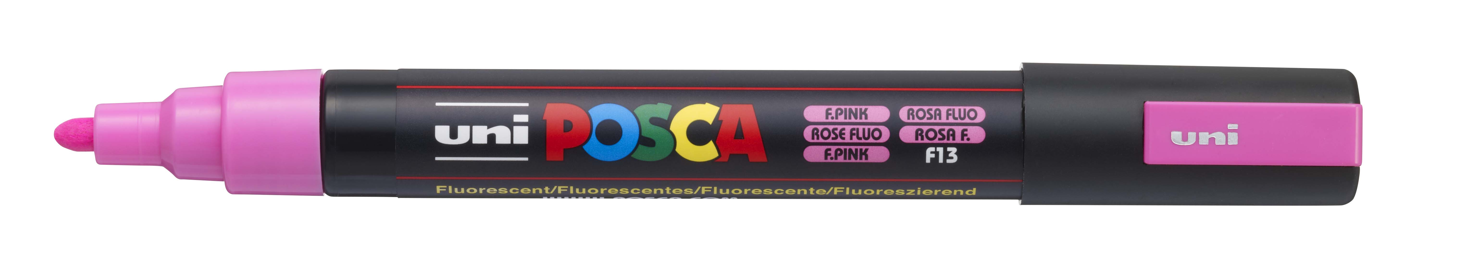 MARKER UNI POSCA PAINT PC5M MEDIUM BULLET TIP FLUORO PINK