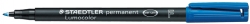 MARKER PEN STAEDTLER LUMOCOLOR PERMANENT 318 0.6MM F BLUE