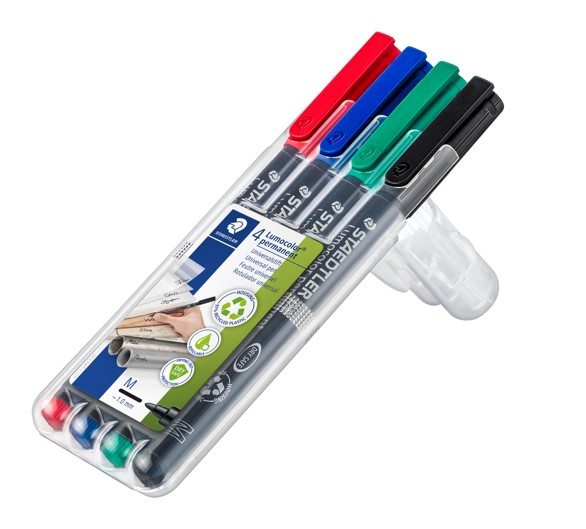 SP- MARKER OHP STAEDTLER 317 PERM MED ASST WLT4