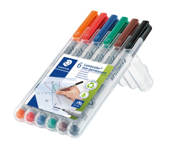 SP- MARKER OHP STAEDTLER 316 WATER SOL F ASST WLT6
