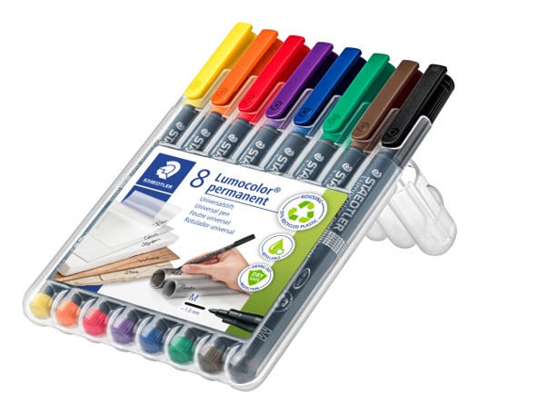 SP- MARKER OHP STAEDTLER 317 PERM MED ASST WLT8