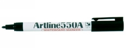 MARKER WHITEBOARD ARTLINE 550A 1.2MM BULLET NIB BLACK BX12