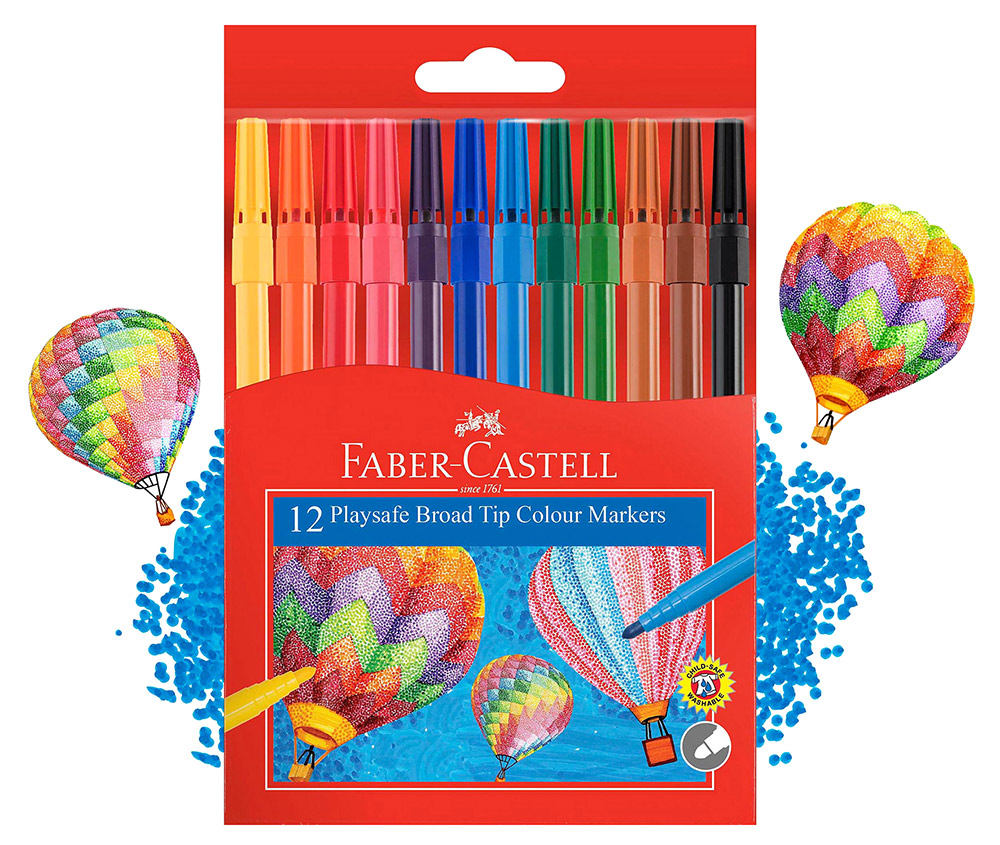 MARKER FABER-CASTELL PLAYSAFE COLOUR WLT12