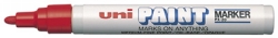 MARKER PAINT UNI PX20 MEDIUM TIP RED BX12
