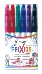 MARKER PILOT FRIXION FELT TIP ASST WLT6