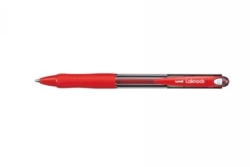 PEN UNI LAKNOCK SN100 BP RETRACT MEDIUM 1.0MM RED