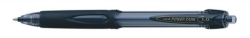 PEN UNI POWERTANK SN220 BP RETRACT MEDIUM 1.0MM BLACK