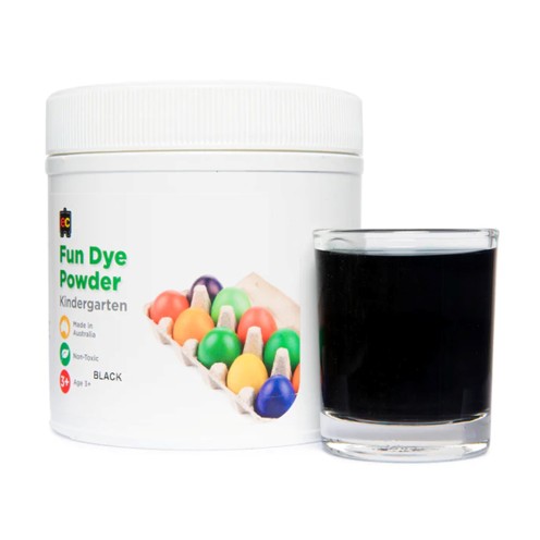 SP- FUN DYE CRAFT POWDER BLACK 500G NON-TOXIC EDVANTAGE