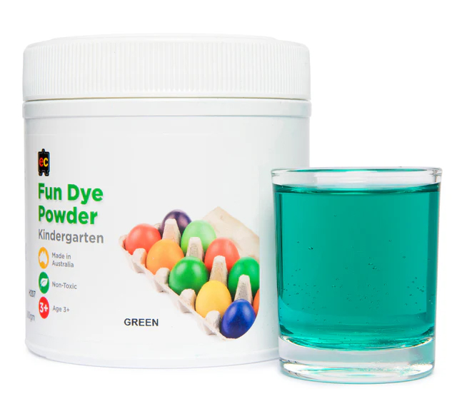 SP- FUN DYE CRAFT POWDER GREEN 500G NON-TOXIC EDVANTAGE