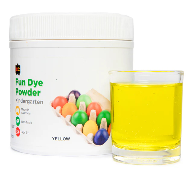 SP- FUN DYE CRAFT POWDER YELLOW 500G NON-TOXIC EDVANTAGE