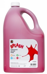 SP- PAINT EC 5L SPLASH CLASSROOM ACRYLIC POPPY (MAGENTA)