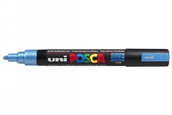 MARKER UNI POSCA PAINT PC5M MEDIUM BULLET TIP METALLIC BLUE