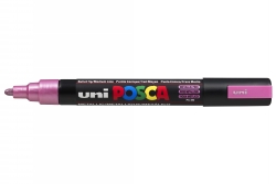 MARKER UNI POSCA PAINT PC5M MEDIUM BULLET TIP METALLIC PINK