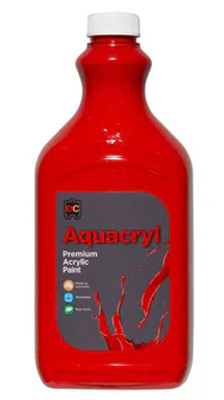 SP- PAINT PREMIUM ACRYLIC WARM RED 2L AQUACRYL NON-TOXIC WASHABLE EDVANTAGE