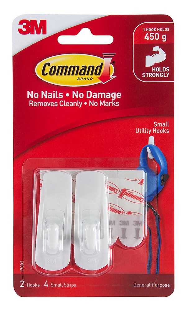 HOOKS COMMAND 17002 SELF ADHESIVE SMALL