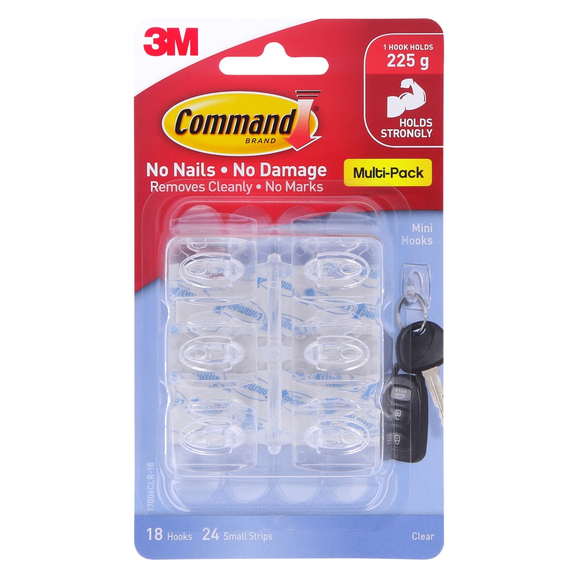 HOOKS COMMAND 17006 6 SMALL CLEAR