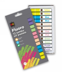 SP- OIL PASTELS EC JUMBO FLUORO PK12