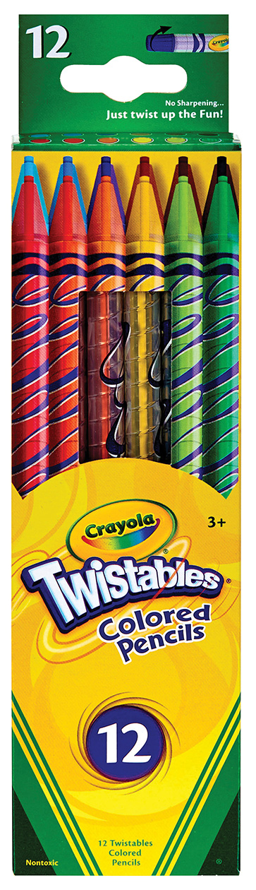 PENCIL COLOURED CRAYOLA TWISTABLE PK12
