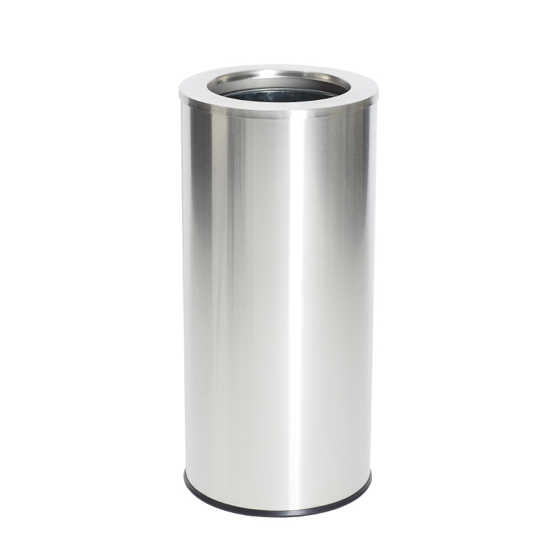 SP- BIN COMPASS 45L BRUSHED STAINLESS STEEL <WITH GALVANISED LINER>