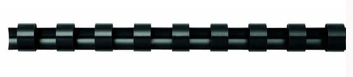 BINDING COMBS FELLOWES 16MM 21 RING ROUND PLASTIC BLACK PK100