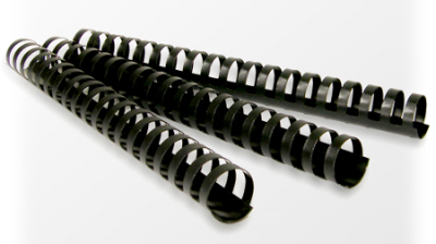 BINDING COMBS FELLOWES 19MM 21 RING ROUND PLASTIC BLACK PK100
