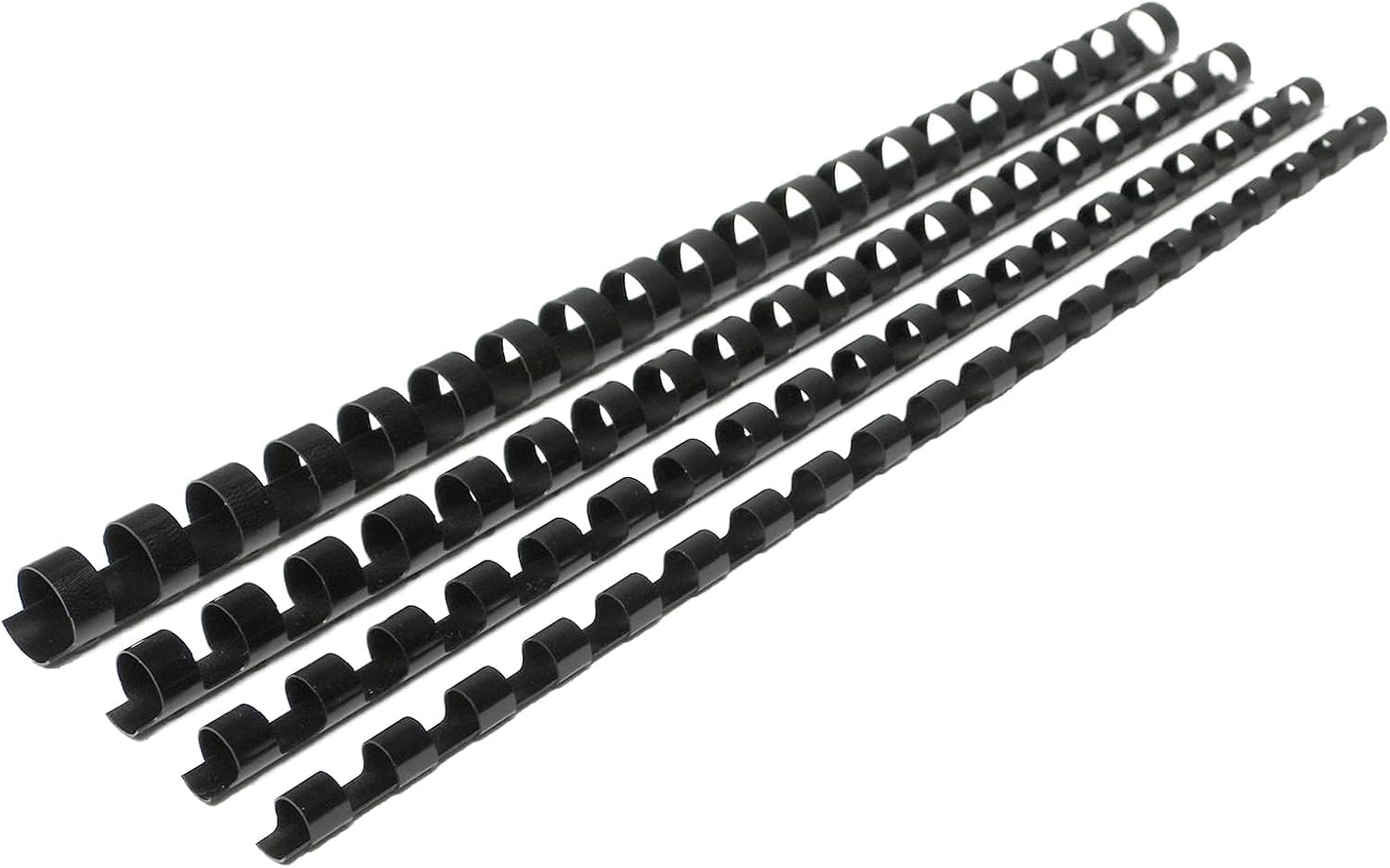 BINDING COMBS FELLOWES 8MM 21 RING ROUND PLASTIC BLACK PK100
