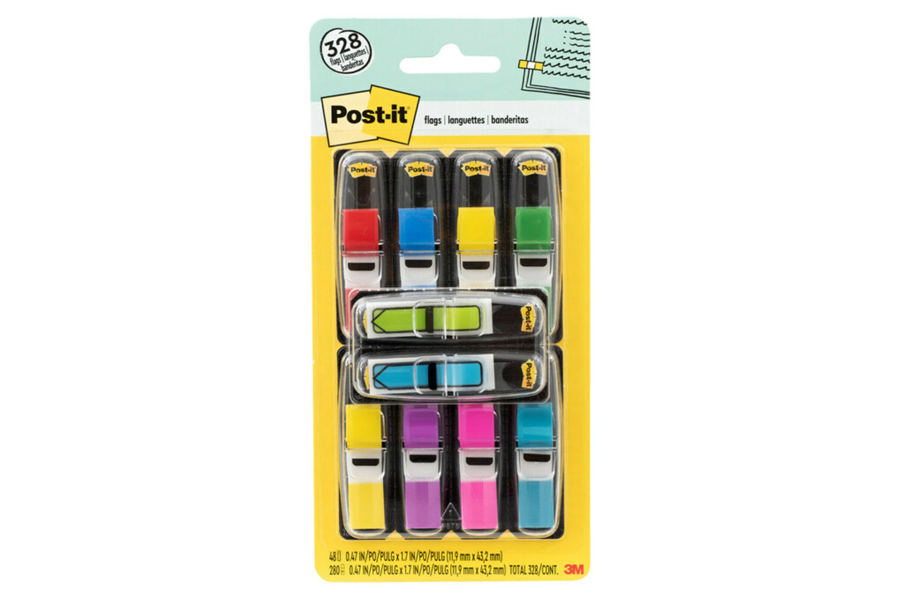 BUNDLE POST-IT 683-VAD1 MINI FLAG VALUE PACK