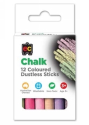 SP- CHALK COLOURED EC NON TOXIC DUSTLESS PK12