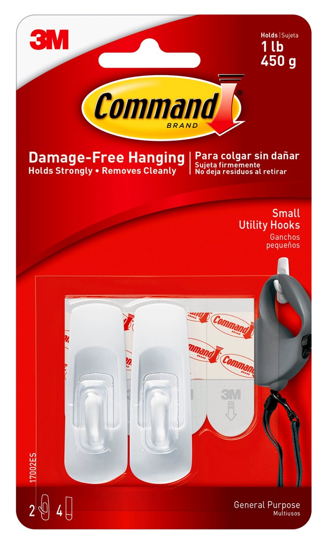 HOOKS COMMAND 17002VP-6 SMALL VALUE PACK 6 HOOKS & 12 STRIPS