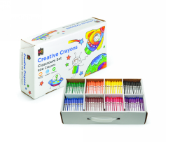 SP- CRAYONS EC 90X8MM CLASSROOM SET 8 COLOURS BX800