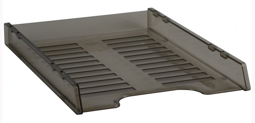 DOCUMENT TRAY ITALPLAST A4 SLIMLINE MULTI FIT SMOKE