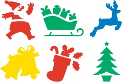 SP- STENCIL EC CHRISTMAS 200X200M SET OF 6