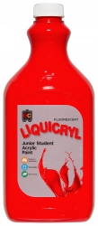 SP- PAINT EC 2L FLUORESCENT LIQUICRYL JUNIOR ACRYLIC SCARLET