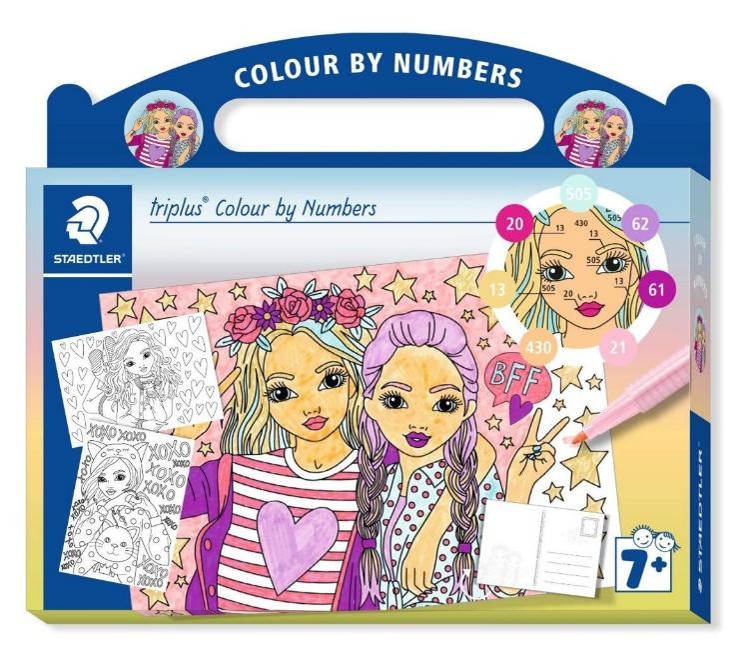 ACTIVITY SET STAEDTER COLOUR BY NUMBERS TRIPLUS FASHION