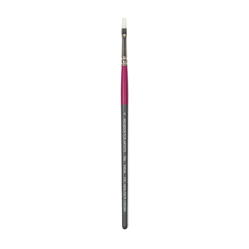 SP- PAINT BRUSH MICADOR FOR ARTISTS TAKLON 956 FLAT BRUSH SIZE 4 FSC 100%