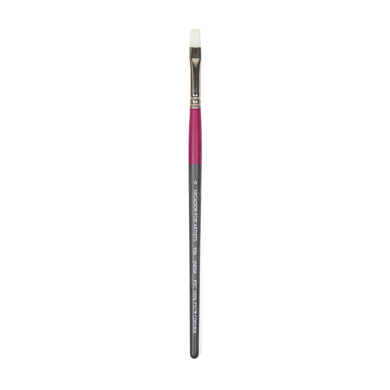 SP- PAINT BRUSH MICADOR FOR ARTISTS TAKLON 956 FLAT BRUSH SIZE 6 FSC 100%