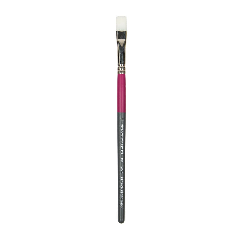 SP- PAINT BRUSH MICADOR FOR ARTISTS TAKLON 956 FLAT BRUSH SIZE 10 FSC 100%