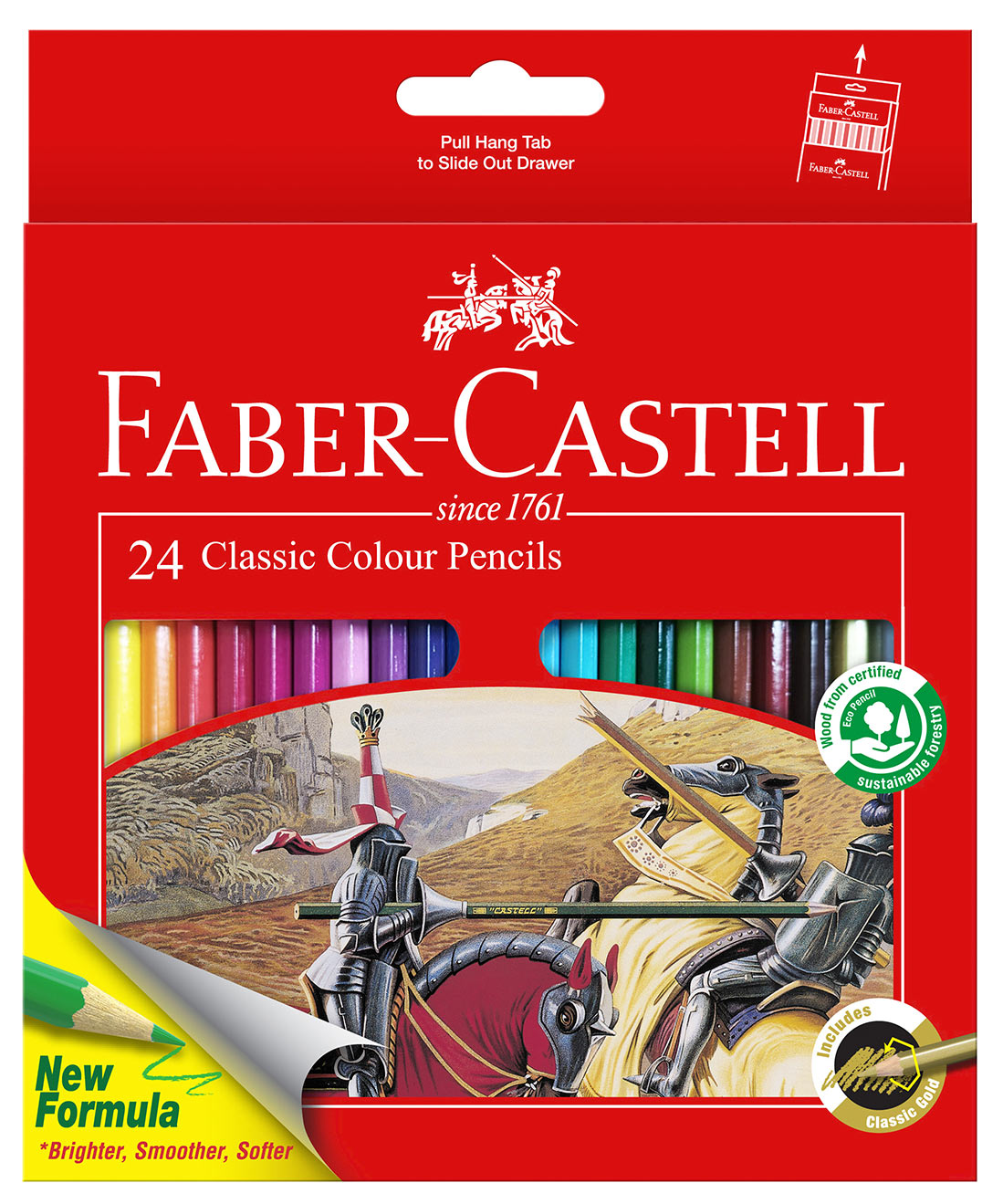 PENCIL COLOURED FABER-CASTELL CLASSIC 24'S