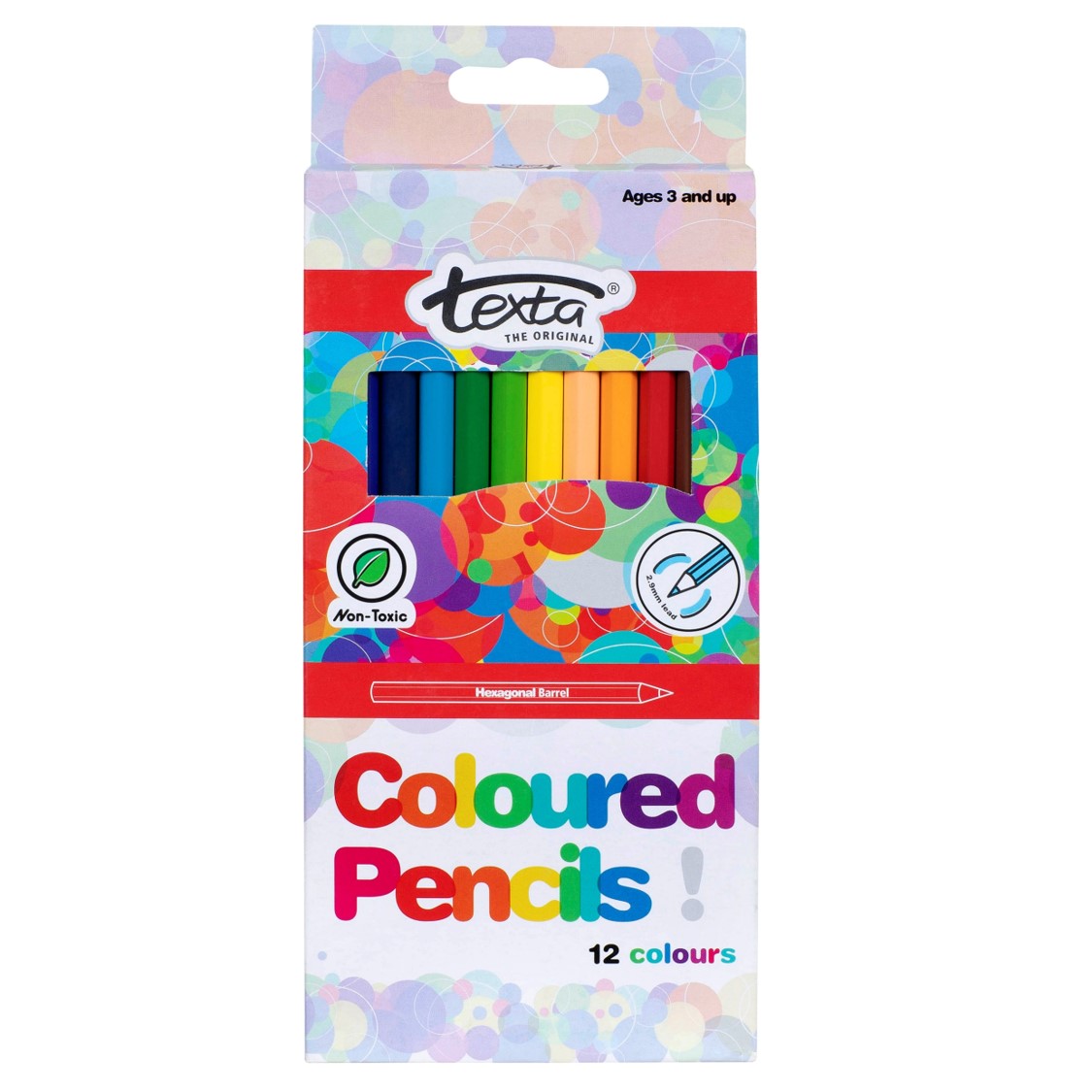 PENCIL COLOURED TEXTA PK12