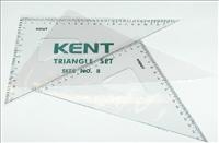 SET SQUARE KENT NO.8 SET 2 160MM/230MM
