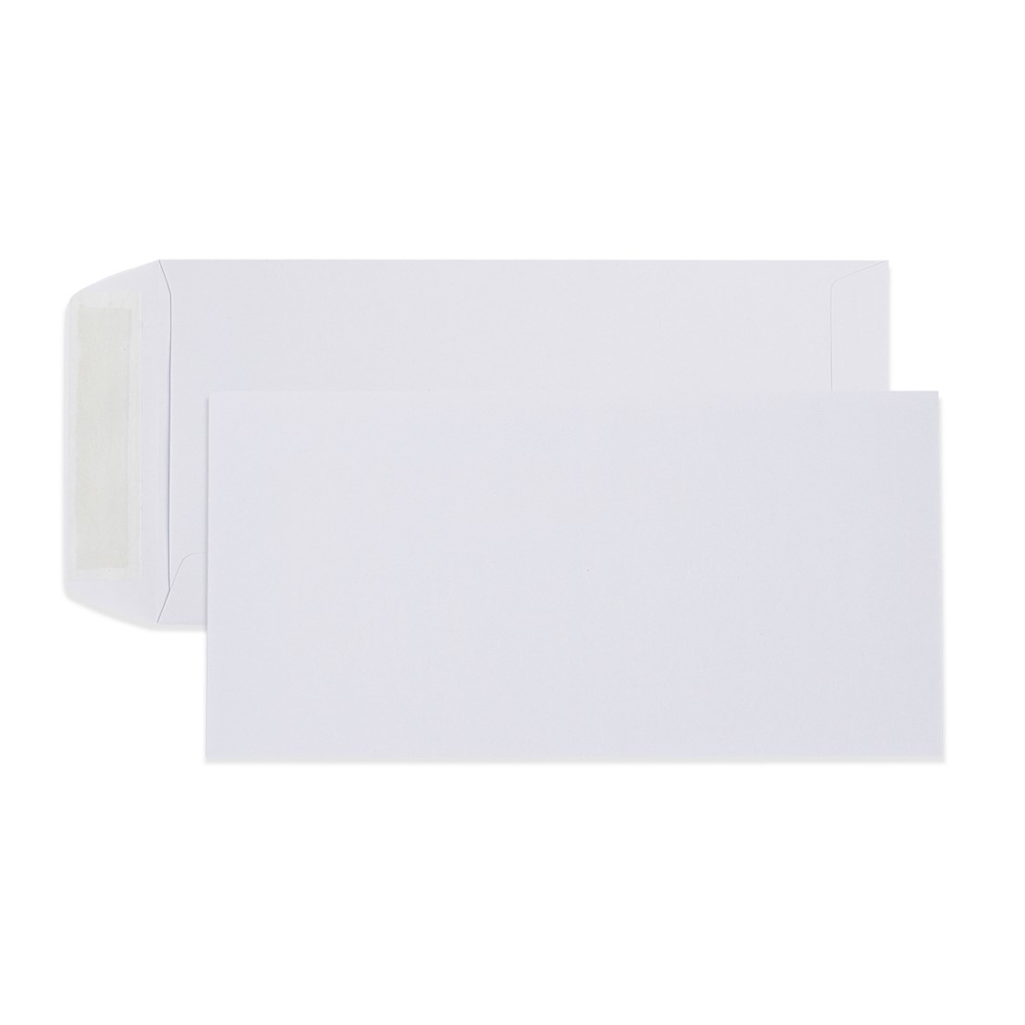 SP- ENVELOPE DL STRIP SEAL WHITE POCKET 220X110MM